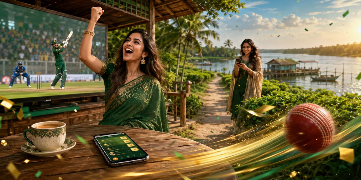 খুলনায় চা বাগানে wcc3 মোবাইল গেমিং ও বেটিং উপভোগের দৃশ্য